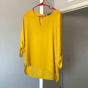 Summer yellow lightweight blouse